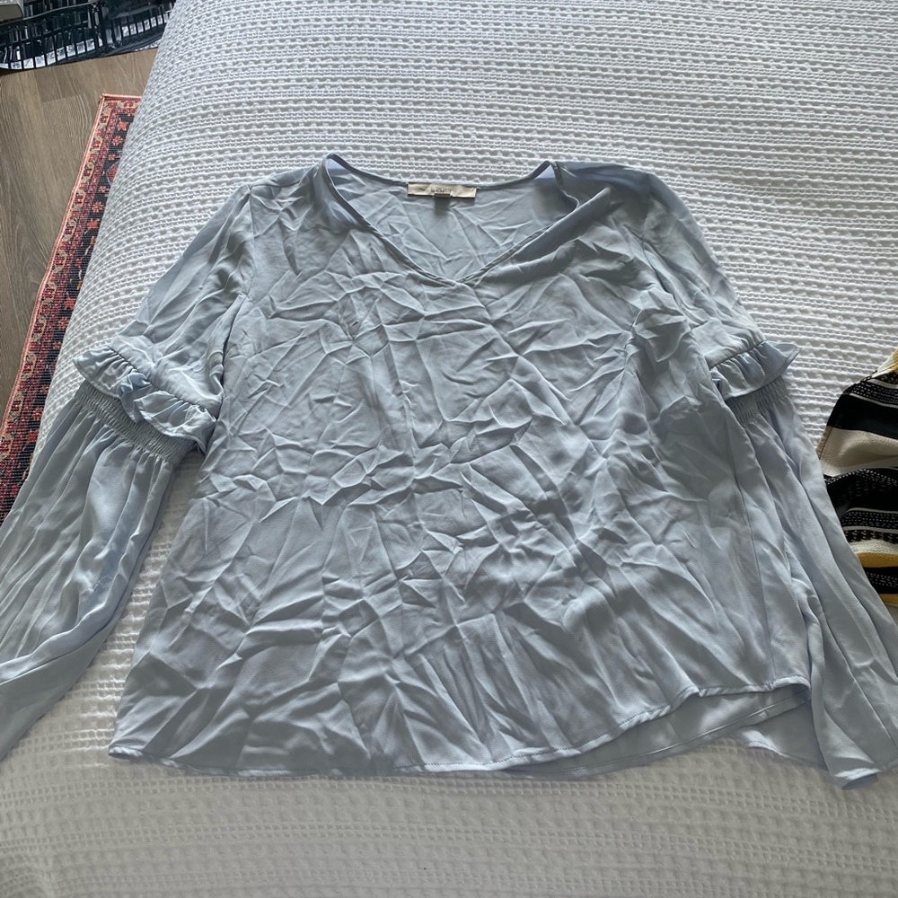 LOFT blue shirt. Size Small